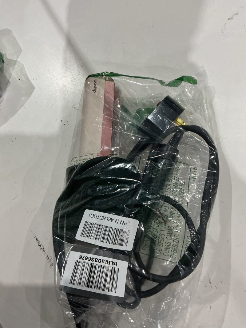 Condition photo showing As Is for dyson airstrait™ straightener, wet to dry hair straightener, no heat damage, no hot plates, all hair types amazon exclusive airstrait + omega bundle