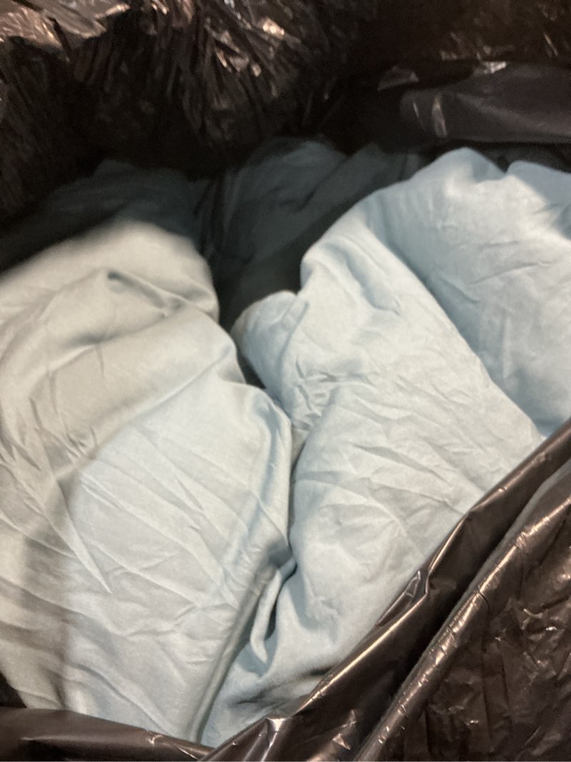 Condition photo showing Good Condition for Bedsure Super King Plus Comforter Set, Dusty Blue Soft Prewashed Bedding for All Seasons, 3 Pieces GentleSoft™ Bed Set, 1 Lightweight Comforter (128"x120") and 2 Pillowcases (20"x36") Super King Plus(128"x120") 15 - Dusty Blue