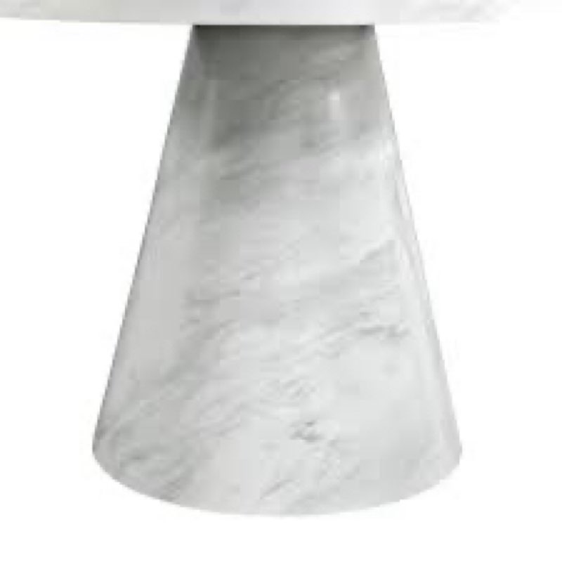 Picket House Furnishings Odette White Round Dining Table (incomplete base only)
