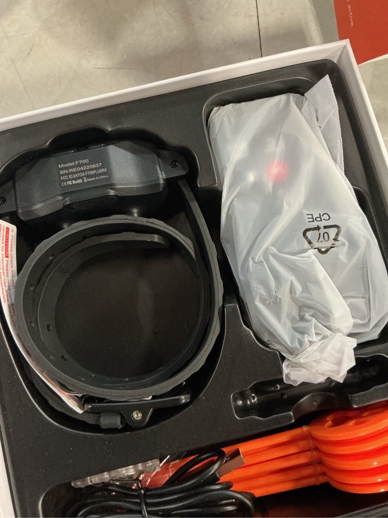Condition photo showing Good Condition for 2-in-1 gps wireless dog fence & training collar with remote, up to 2997 ft range, 4 training modes, ipx7 waterproof & rechargeable, built-in light, electric dog fence system