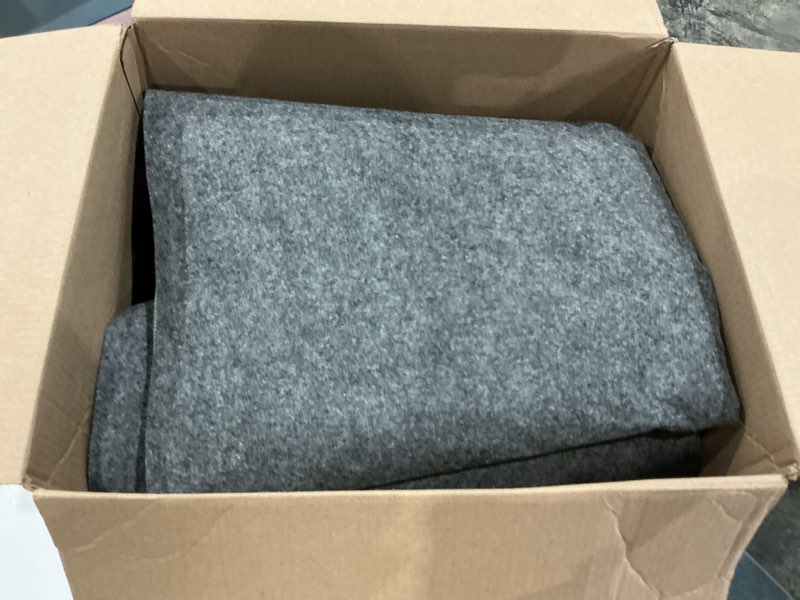 Condition photo showing As Is for rugpads.com everyday performance rug pad 1/4\\\\\\\" thick felt & non-slip backing perfect for any flooring surface  grey