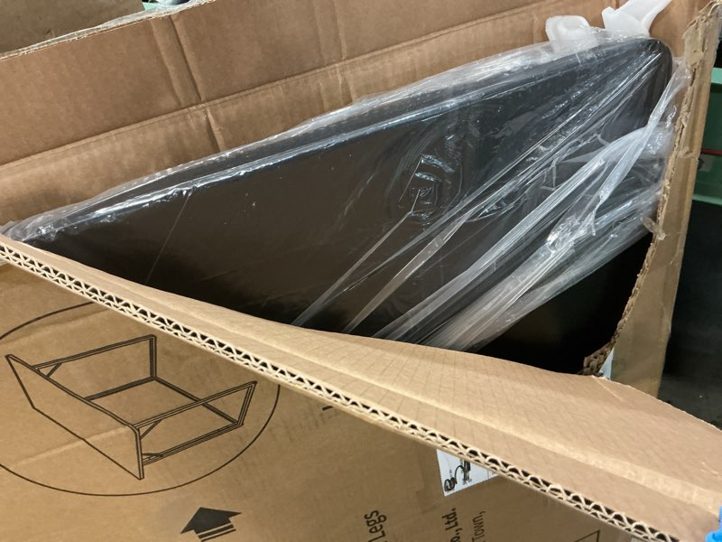 Condition photo showing New/Like New for JOYMOOP Black 40" Folding Desk, No Assembly Small Foldable Desk for Home, Office, Wooden Top Folding Computer Desk for Working, Writing, Studying - Middle Size 40" Width Black