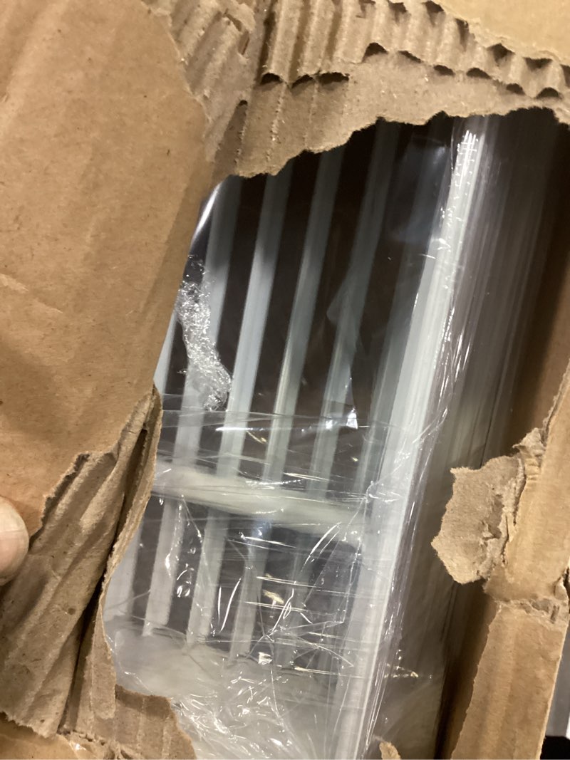 Condition photo showing Good Condition for Linear Bar Air Grille 44" X 4", Aluminum Air Supply/Return Grilles,Easy Air Flow,Removable Grille/Door-HVAC Air Vent Cover,White[Outer Dimensions: 44.8"w X 4.8"h]