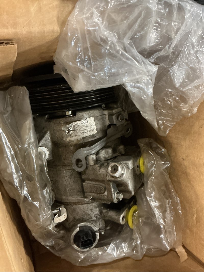 Condition photo showing As Is for applianpar ac compressor assembly with clutch for ford escape escape 2.5 2013-2016 focus 2012-2014 transit connect 2.5 2014-2016