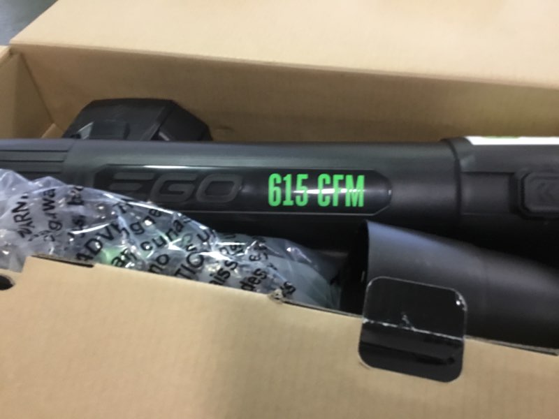 Condition photo showing Good Condition for EGO Power+ LB6151 615 CFM Variable-Speed 56-Volt Lithium-ion Cordless Leaf Blower with 2.5Ah Battery and Charger, black
