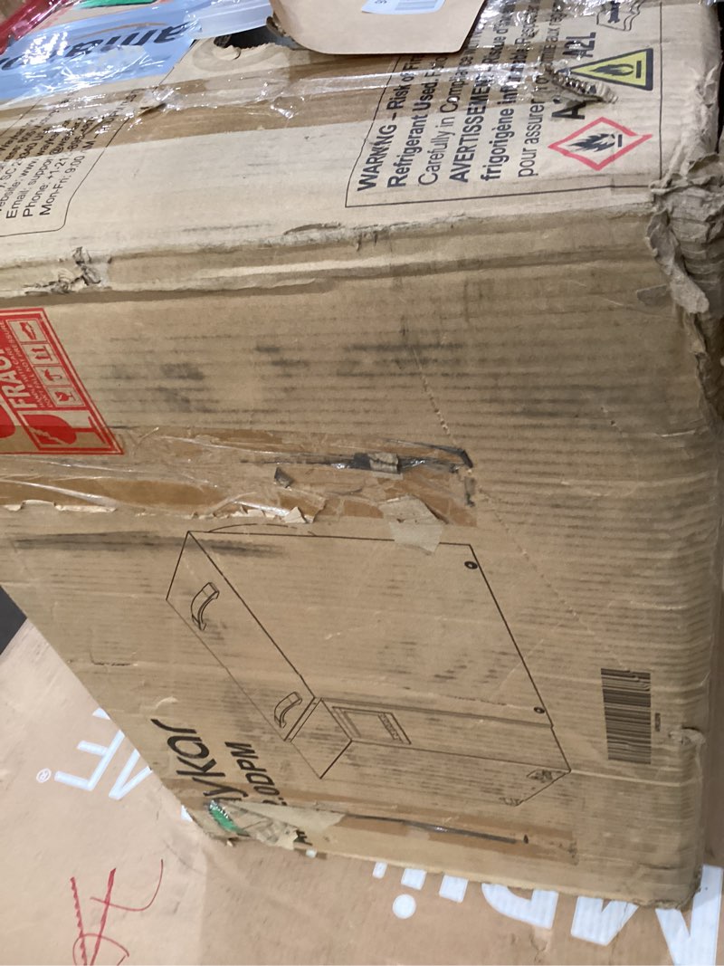 Condition photo showing As Is for Waykar 125 Pint Crawl Space Dehumidifier with Pump and Drain Hose for commercial, Basements, and Water Damage Unit for Spaces up to 6500 Square Feet, Smart Humidity Control - 5-Year Quality Coverage 125 Pints with Pump 6500 Sq. Ft