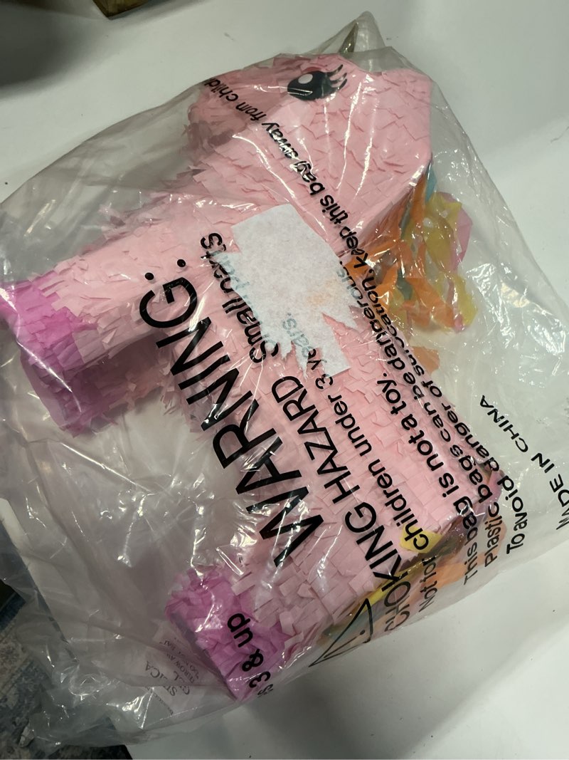 Condition photo showing Good Condition for GIFTEXPRESS 16" Pink Unicorn Pinata - Mexican Theme Party Decoration for Birthdays, Fiestas & Cinco de Mayo - Large 16 x 13 x 4 Inch Kids Party Favors