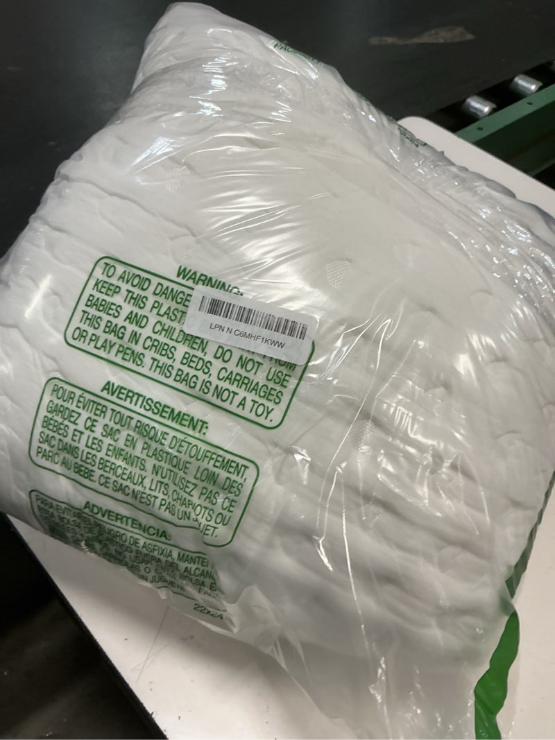 Condition photo showing Good Condition for side sleeper pillows for neck & shoulder comfort - ergonomic curved crescent design, adjustable shredded memory foam, cooling & soft cover, extra fill included, queen size, valentine's day gifts queen size - 1 pack