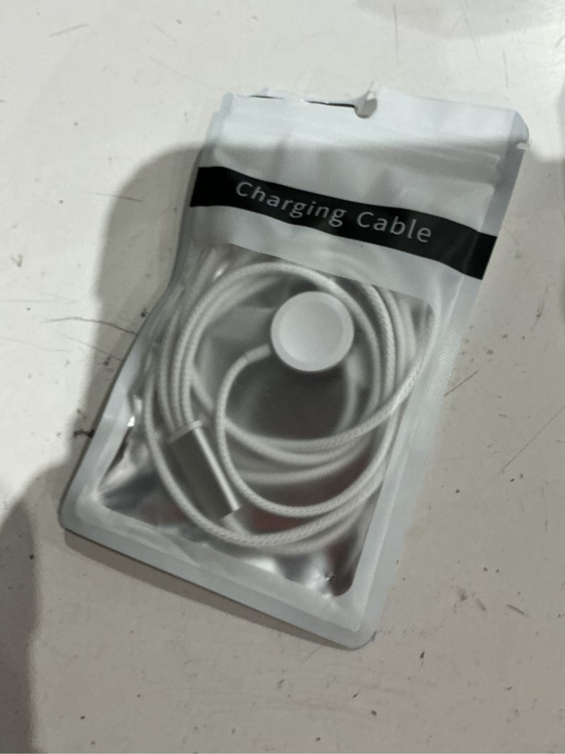 Condition photo showing Good Condition for travel essentials for apple watch charger,iphone charger,3 in 2 type c/lightning/magnetic fast charging cable,multi charging cable portable designed for iwatch series,iphone 17-11,s26-s21,car-4ft 1.2m iwatch charger&iphone charger all white