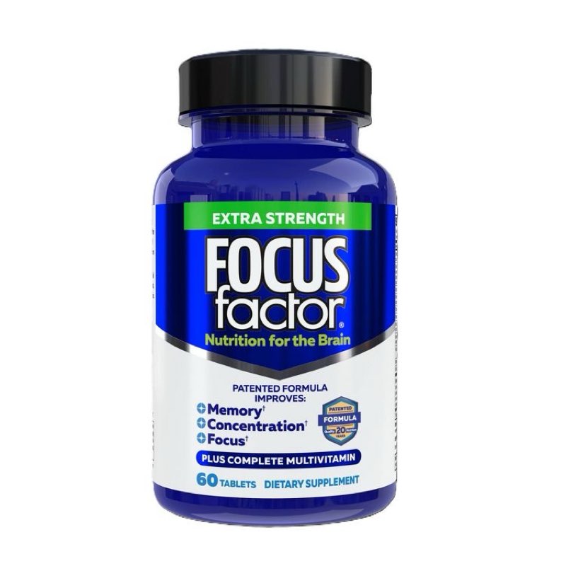 Focus Factor Extra Strength Tablets for Brain Health, 60 Ea, 60Count