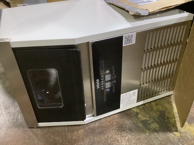 Condition photo showing Good Condition for vevor commercial ice maker machine, 130 lbs/24h with 30 lbs storage capacity, built-in/freestanding/under counter, stainless steel ice maker with led display & self-cleaning, for home bar restaurant 130lbs/24h 130lbs/24h