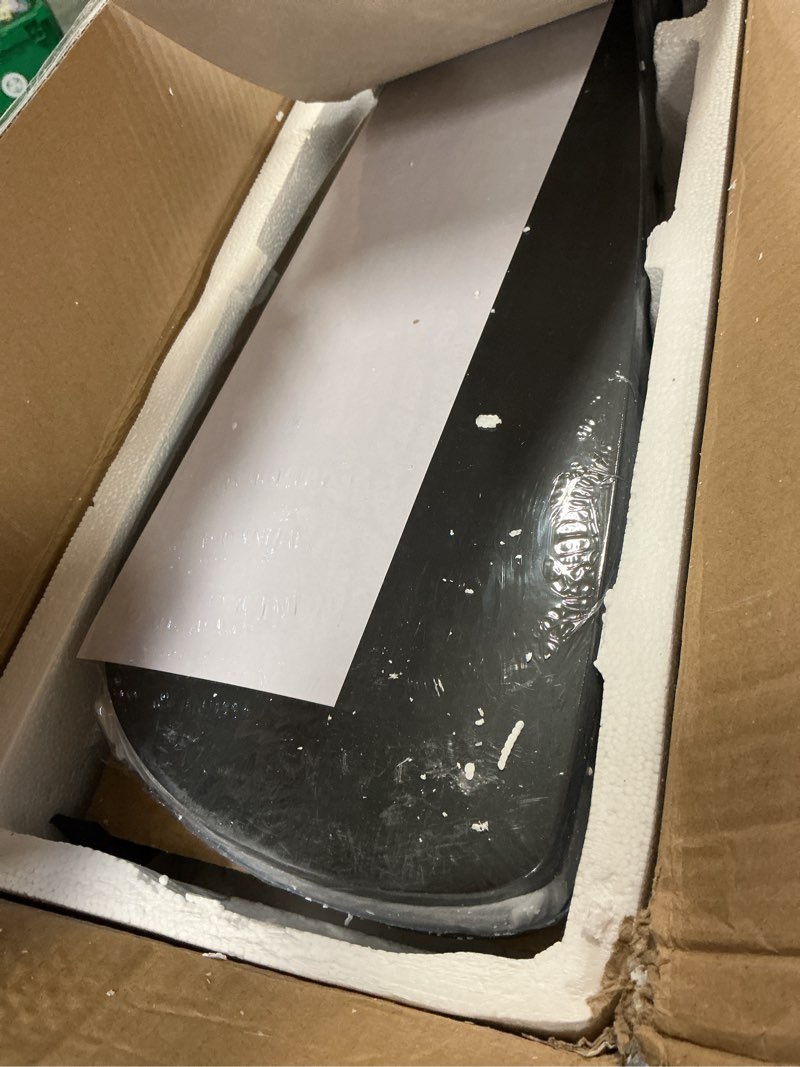 Condition photo showing Good Condition for 52” Smart Wood Low Profile Ceiling Fan with Lights Remote,Quiet DC Motor,Outdoor Indoor Flush Mount Ceiling Fans Controlled by WIFI Alexa App,Modern Black for Bedroom Living Room Patio Porch Black Wood