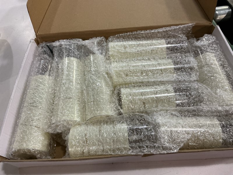 Condition photo showing Good Condition for Raycare Flameless Candle with Remote Timer – 9 Flickering Acrylic Battery Operated LED Pillar Candles with Embedded Star String for Valentine's Day, Home Decor, and as a Gift (Ivory) 9pcs-Ivory