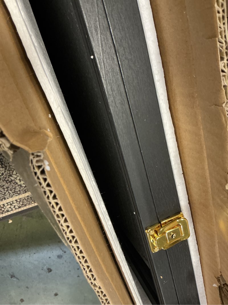 Condition photo showing Good Condition for IHEIPYE Jersey Display Frame Case Lockable, Large Sport Jersey Shadow Box with 98% UV Protection Acrylic and Hanger for Baseball Basketball Football Soccer Hockey Shirt and Uniform,Black Standard Jersey-Felt Lining-1 Pack