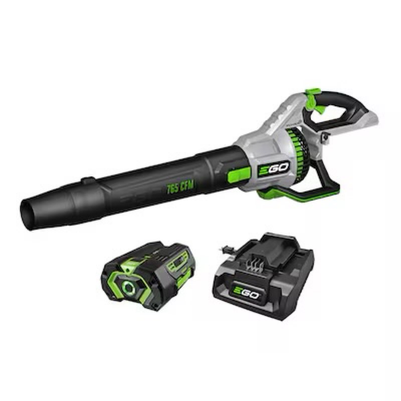 EGO POWER+ 56-volt 765-CFM 200-MPH Battery Handheld Leaf Blower 5.0 Ah