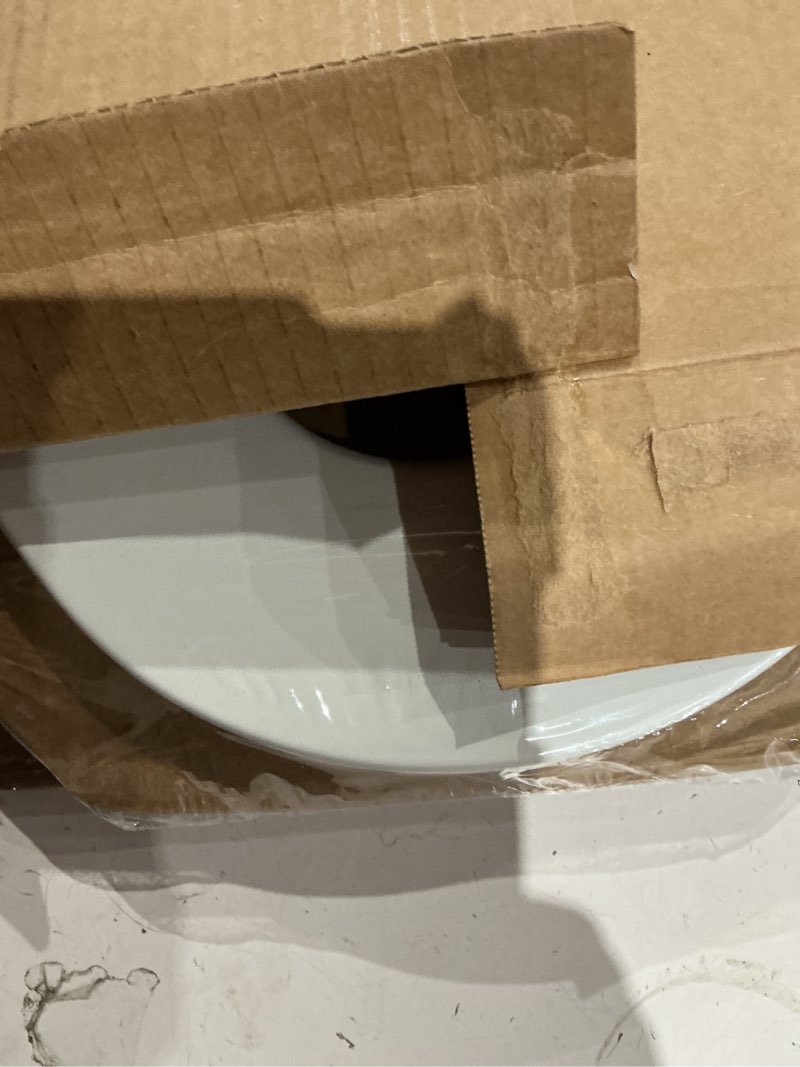 Condition photo showing Good Condition for mayfair cassel slow close toilet seat, easy clean, non slip premium wood seat, easy install, made in usa, elongated, white elongated 1 - toilet seat