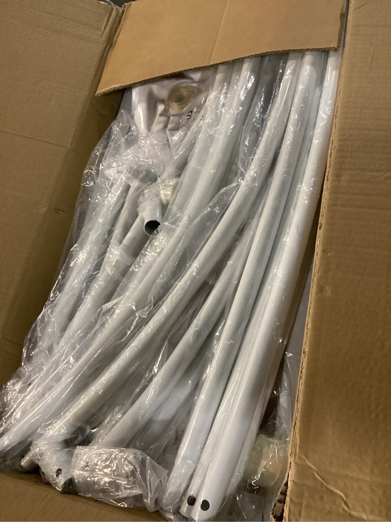 Condition photo showing Good Condition for LANGXUN Large Size Metal Balloon Arch Kit, Wedding Heart Arch Stand, Love Balloon Column Arch Frame for Wedding, Bridal, Valentine's Day, Engagement and Birthday Party Supplies (White)