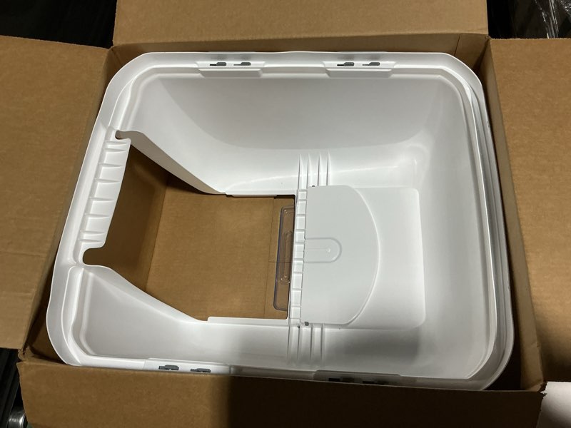 Condition photo showing New/Like New for Catit Airsift Jumbo Hooded Litter Pan, Warm Gray/White - Privacy and Easy Access for Cleaning - Ideal for Larger or Multiple Cat Households