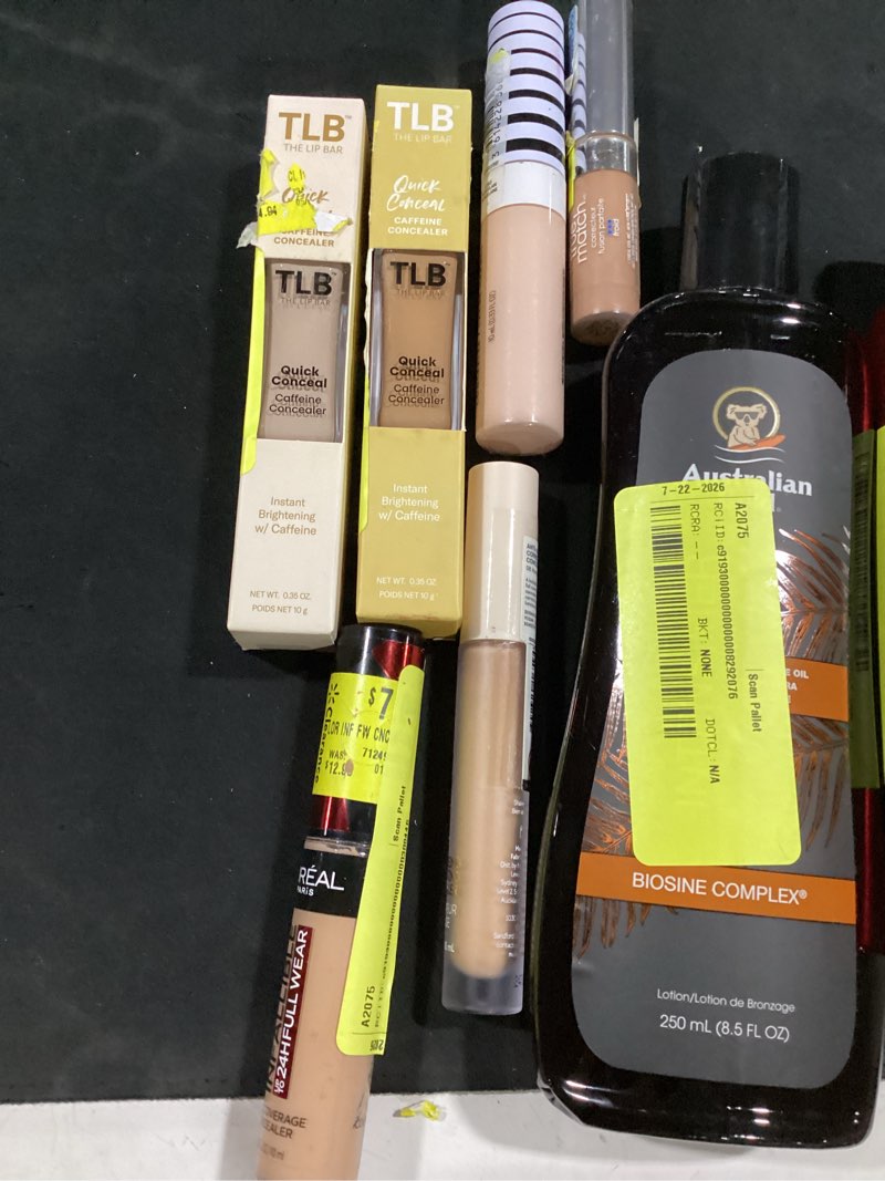 Condition photo showing As Is for assortment of women’s beauty products & cosmetics
