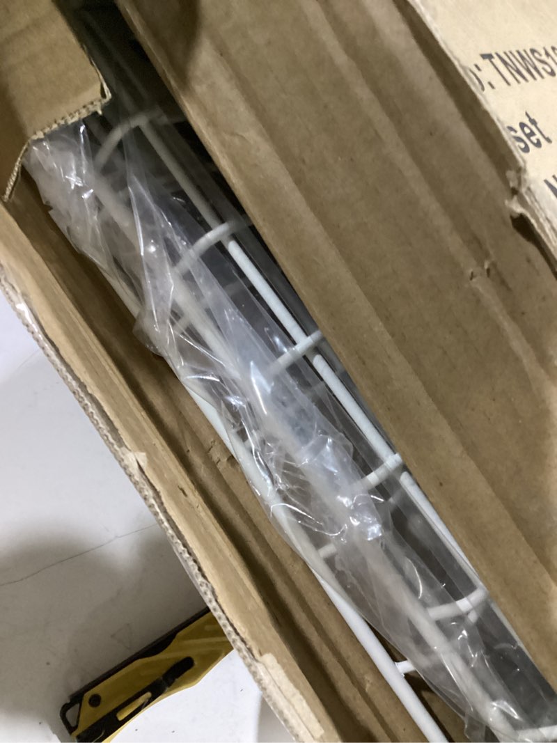 Condition photo showing Good Condition for everhanger garage wall shelves 12x18 inch, wall mounted storage shelf, metal shelf rack, heavy-duty shelf organizer 2 pack, white white 18x 12inch