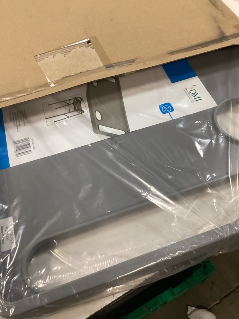 Condition photo showing New/Like New for dmi medical walker tray for seniors with cup holder  gray