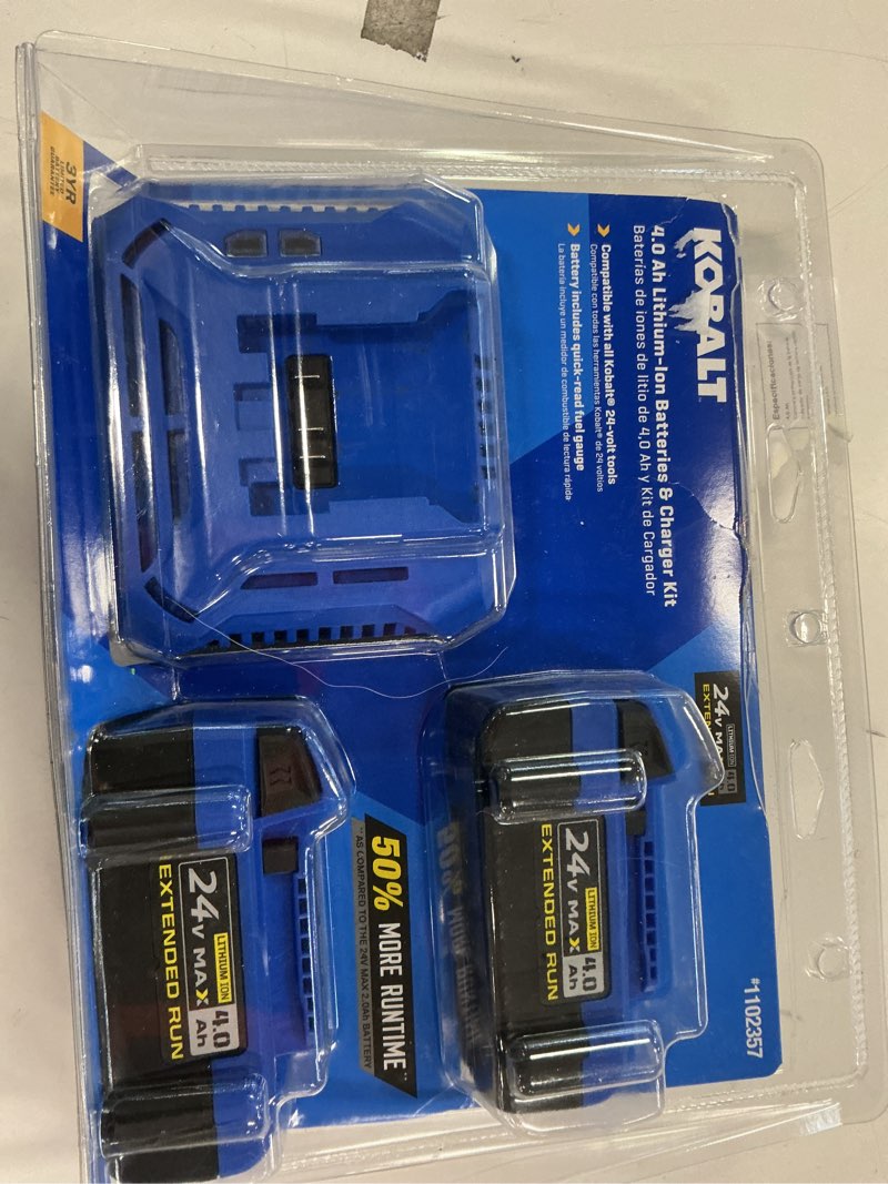 Condition photo showing Good Condition for 4.0 Ah Lithium-lon Batteries & Charger Kit Baterías de iones de litio de 4,0 Ah y Kit de Cargador