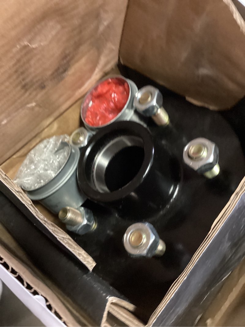 Condition photo showing Good Condition for 2 sets 2000lb trailer axle trailer hub kit 5 bolt 4.5",trailer hub 5 lug fit 1" and 1-1/16" trailer straight spindle,5×4.5 trailer hubs,boat trailer hubs 5 lug(only fit straight spindle) 2000 lbs axle 5 on 4.5" trailer hub kit