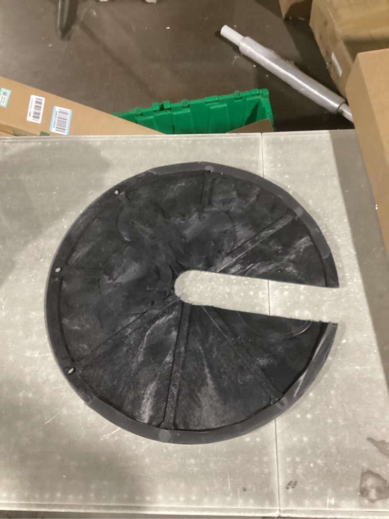 Condition photo showing Good Condition for Sump Basin Cover 18 in. OD Plastic Submersible Sump Pump Cover Black Septic Tank Lid, Heavy Duty Protection for Outdoor Water wells, Sump Bucket, Water Sump Pump