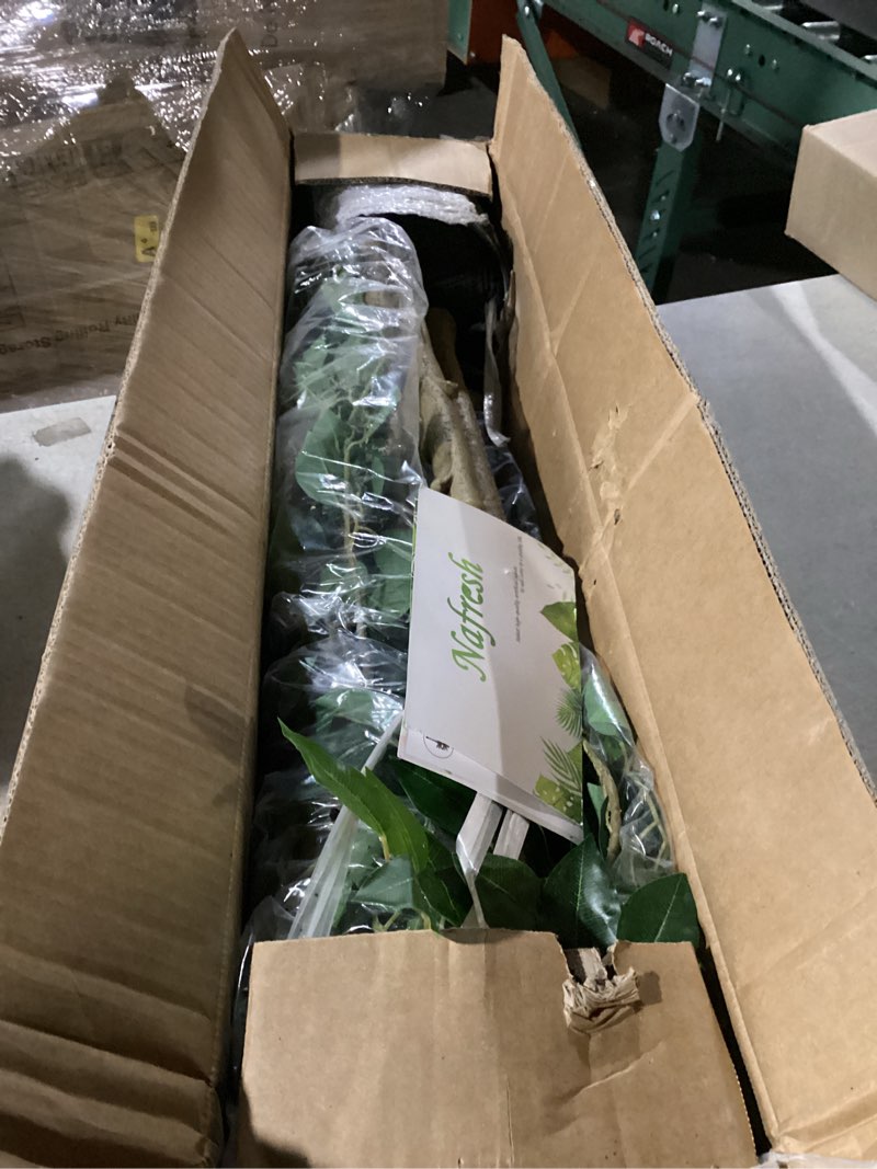 Condition photo showing Good Condition for Tall UV Resistant Ficus Tree Artificial?7ft(84in) Realistic Texture Potted Faux Ficus Tree? Fake Trees Indoor Outdoor for Home Office Living Room Bedroom Foyer Porch Decor.