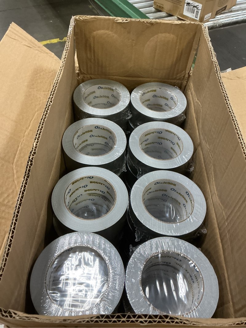 Condition photo showing Good Condition for 48 pack silver duct tape heavy duty bulk, 2 inch x 1440 yards, strong no residue all-weather duct tape, waterproof, tear by hand, multi-use for indoor & outdoor repairs, industrial, professional use 2 in x 30 yards-48 rolls silver