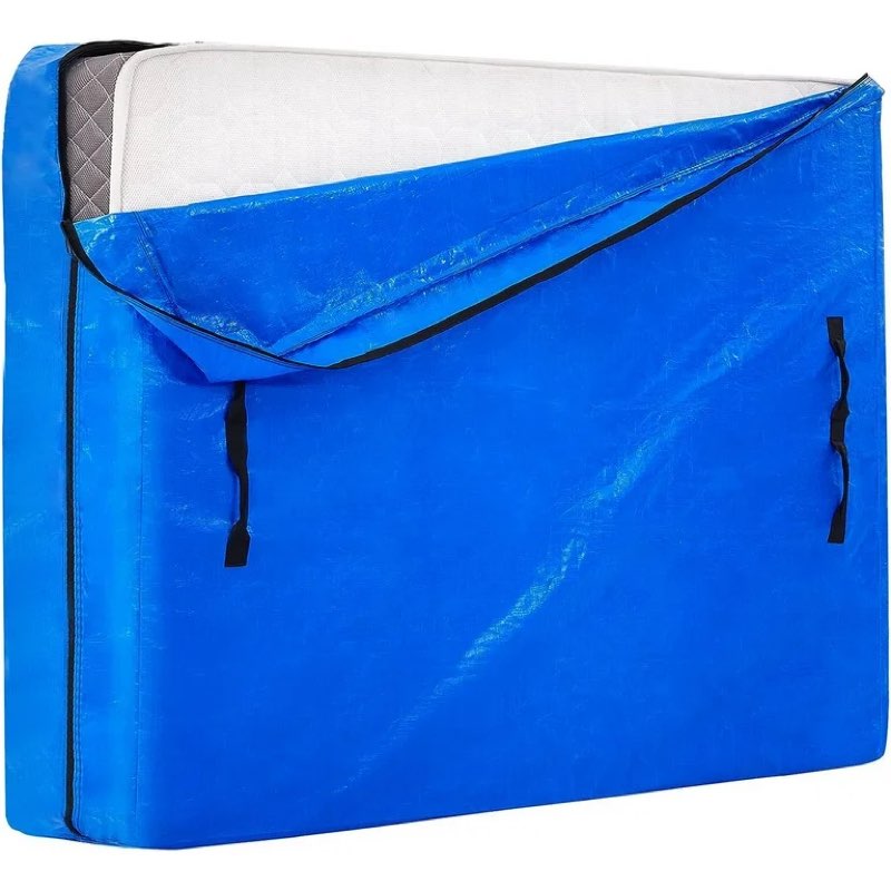 (Unknown Fit) Heavy Duty Mattress Bag for Moving and Storage, Extra Thick Reusable Mattress Storage Bag,Easy Carrier Mattress Moving Cover