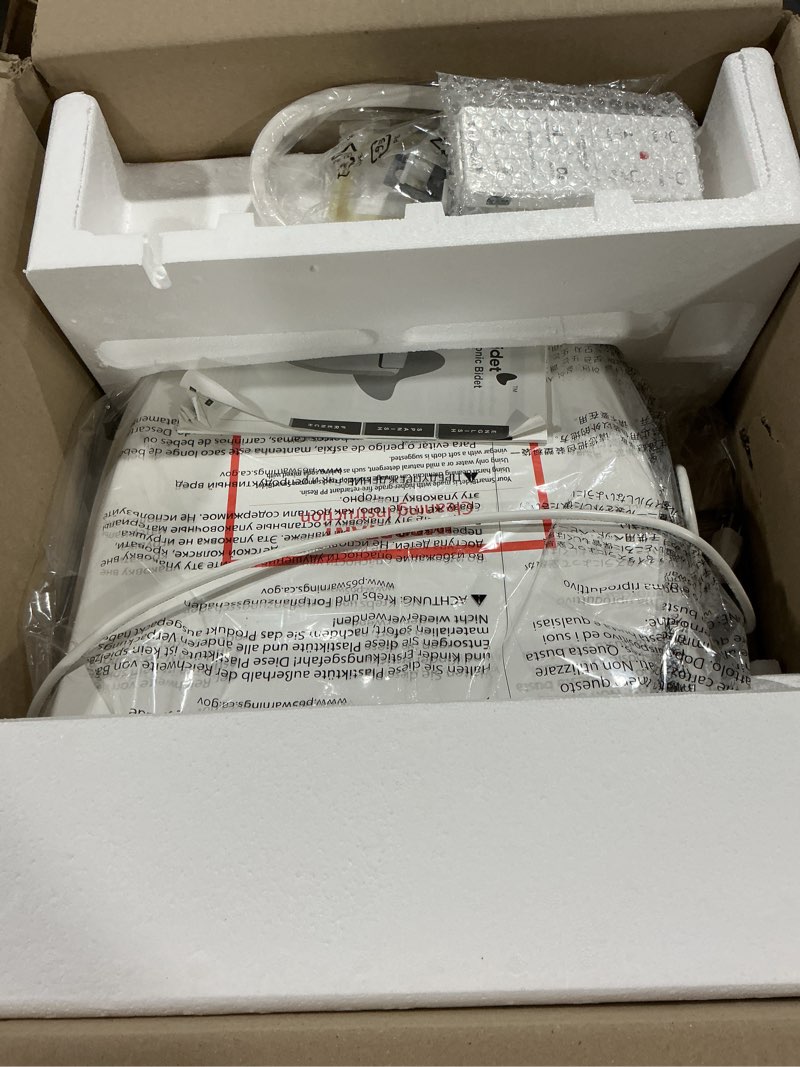 Condition photo showing Good Condition for smartbidet® sb-1000we electric smart bidet toilet seat with heated seat, warm air dryer, temperature control wash, and remote control, elongated seat elongated remote control