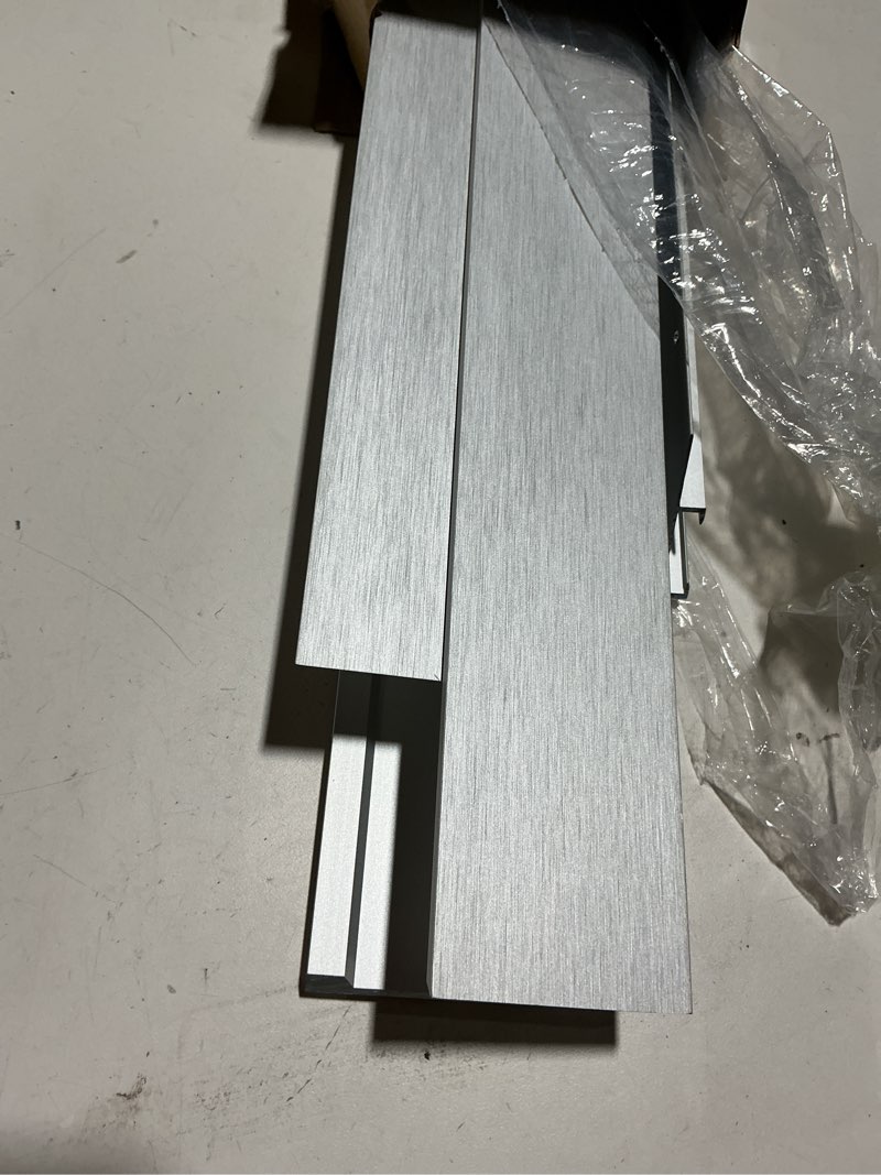 Condition photo showing As Is for canvas floater frame for 24x24 oil paintings, diy metal square floating frame with 1.5 inch deep for art prints artwork landscape portrait living room wall decor (silver) 24x24" silver