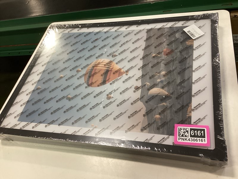 Condition photo showing New/Like New for 18x24 Picture Frame Set of 3 with 16x20 Mat, Display Photo 16x20 with Mat or 18 x 24 Without Mat, Wall Hanging Large 18 by 24 Poster Frame with Plexiglass, 3 Pack, Black Black 18x24 inch