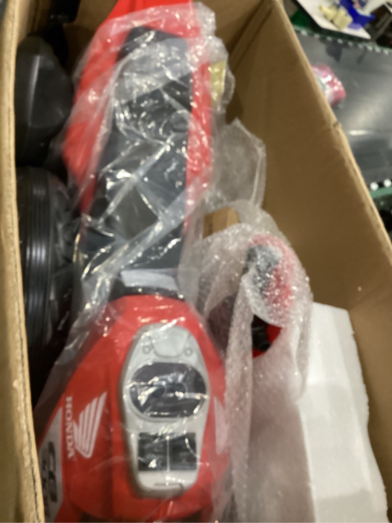 Condition photo showing As Is for Best Ride on Cars Honda CB300R 12V, Red, Large