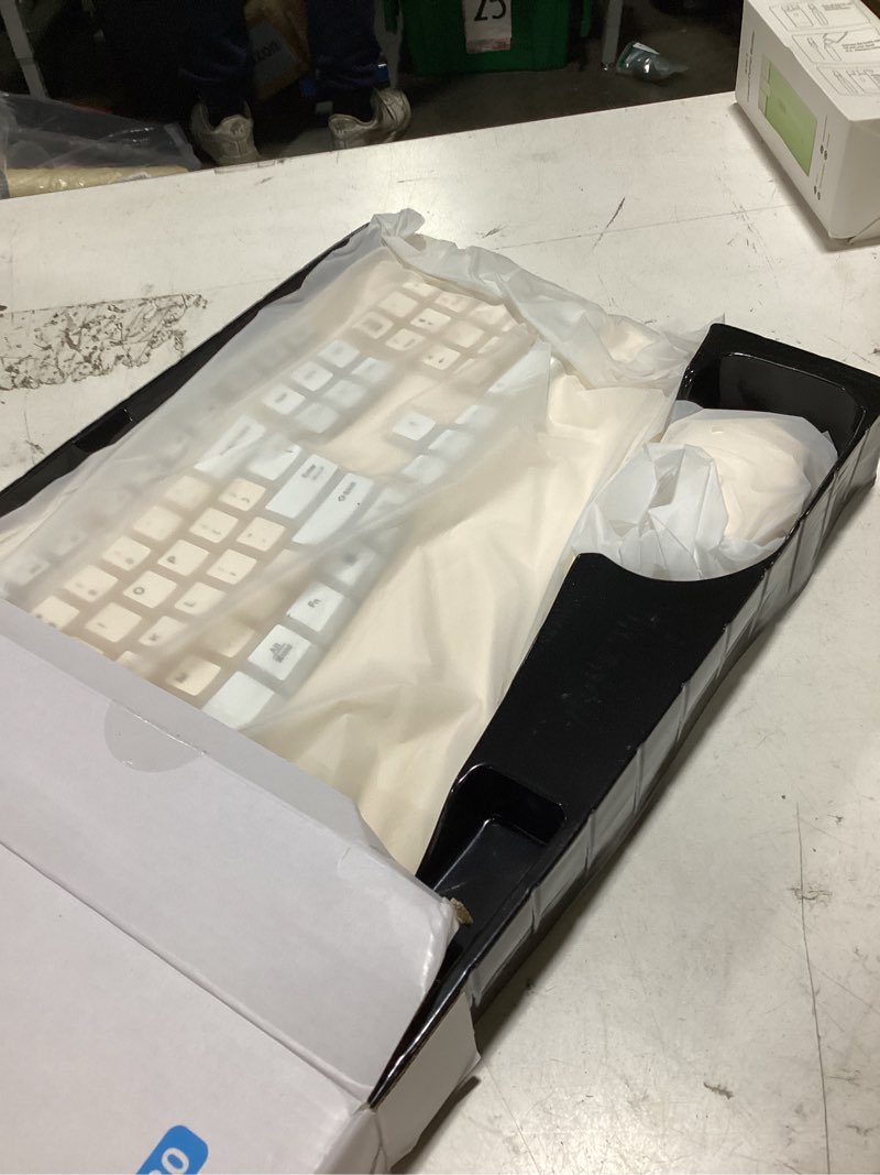 Condition photo showing Good Condition for ergonomic wireless keyboard and mouse combo, wave keys keyboard with wrist rest for natural typing, 3 dpi adjustable ergonomic silent mouse for computer/laptop/windows/mac (latte color-a)