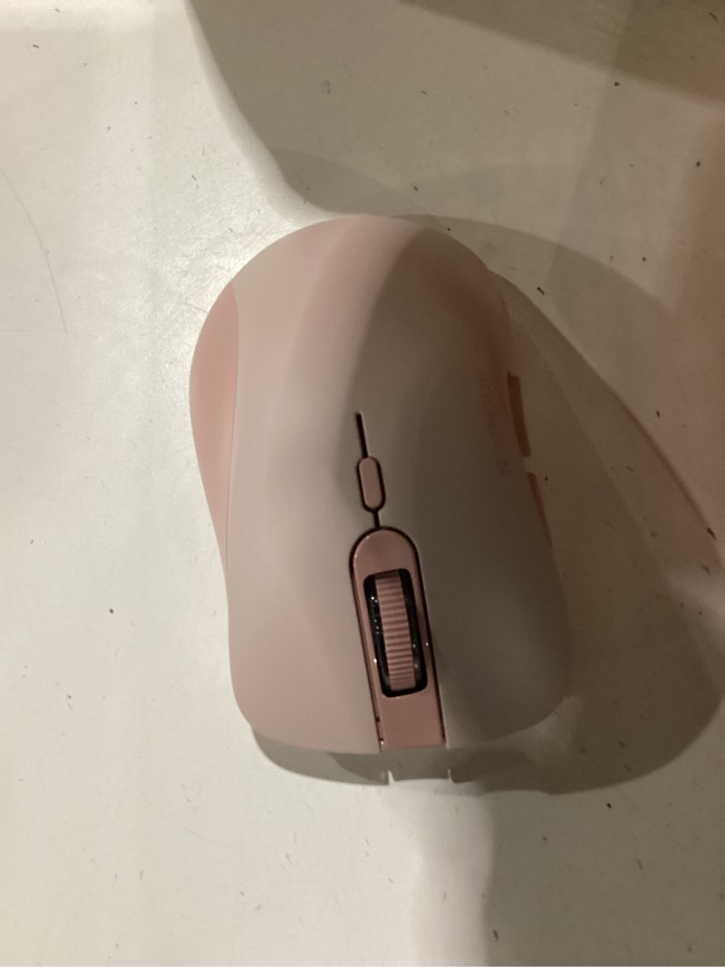 Condition photo showing Good Condition for rapique bluetooth wireless mouse - dual bluetooth & 2.4 ghz usb receiver, ergonomic design, quiet clicks, low power - multi-device compatibility for macbook, laptop, computer, ipad air/pro (pink)