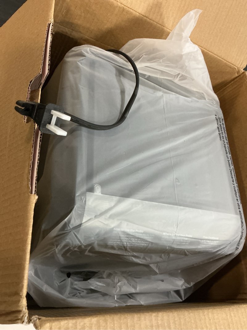 Condition photo showing New/Like New for CHEFMAN ExacTemp™ 12 Quart 5-in-1 Air Fryer with Integrated Smart Cooking Thermometer, 28 Touchscreen Presets, Rotisserie, Dehydrator, Bake, XL Convection Oven with Auto Shutoff, Black