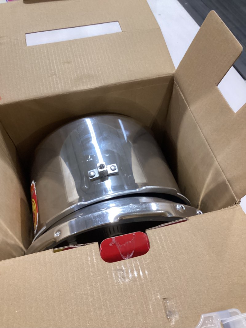 Condition photo showing As Is for Small Pressure Cooker, Mini Aluminum Alloy Pressure Cooker with Magnetic bottom, Safety and Durable Compact Pressure Canner compatible for induction cookers and gas stoves (3L)