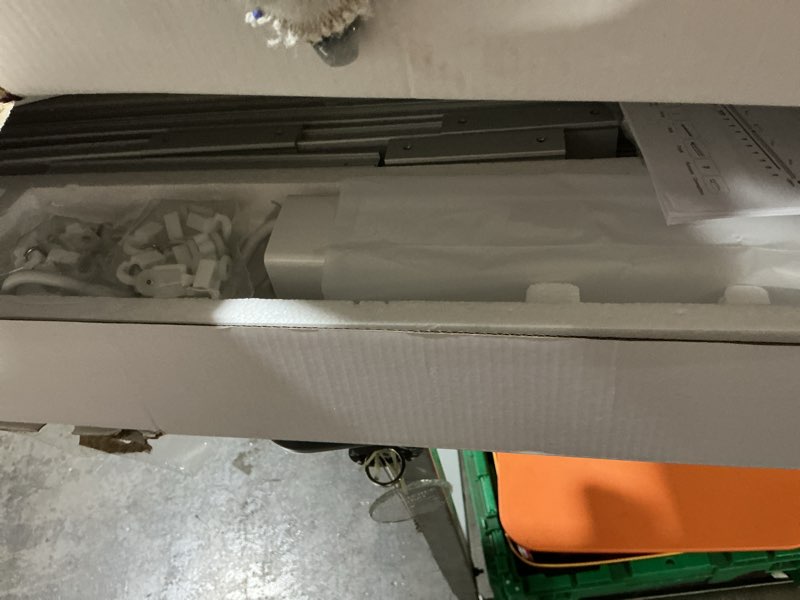 Condition photo showing Good Condition for electric curtain tracks 87"-244" remote automated curtain smart curtains motorized curtains rod with remote control (118'')