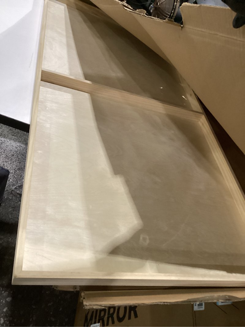 Condition photo showing As Is for large birch painting panel 24 x 48 x 1-1/2-inch, wood canvas boards for painting, blank signs for crafts, by woodpeckers 1 24 x 48 x 1-1/2 inch