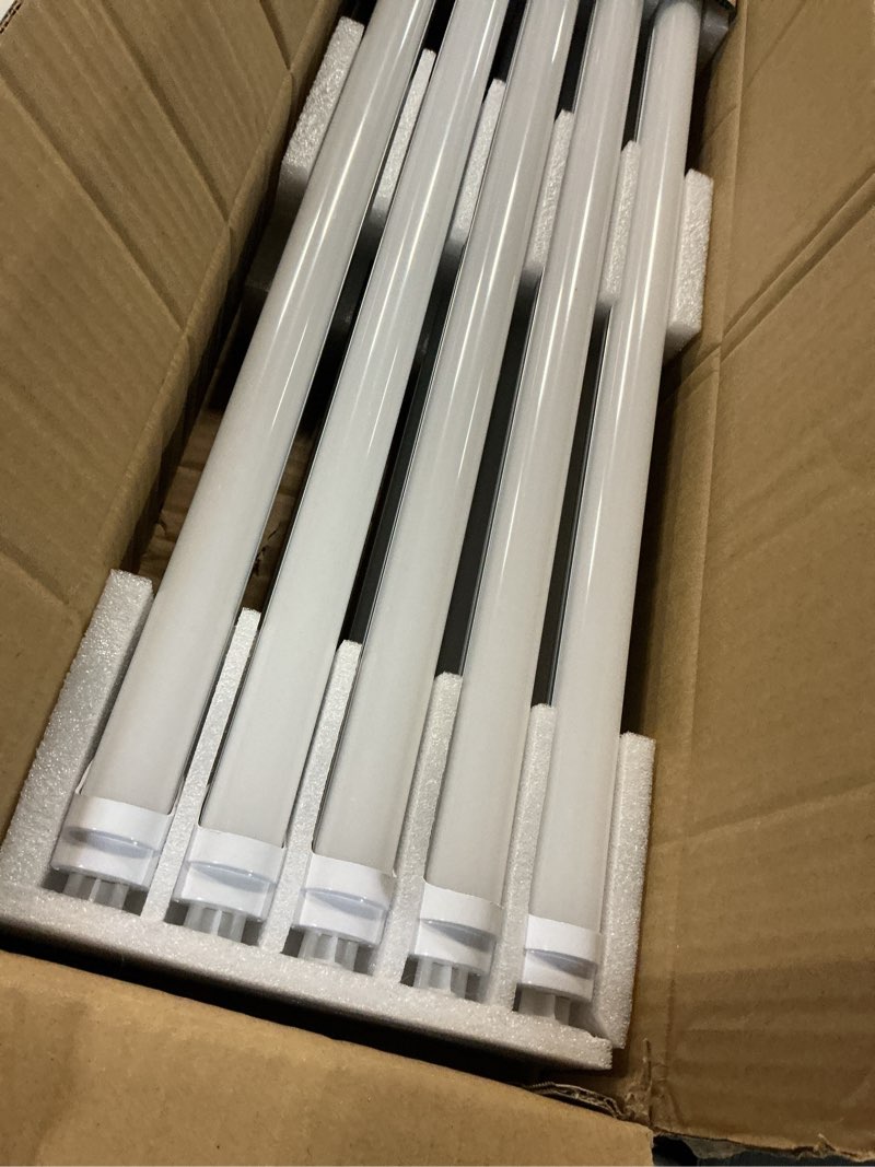 Condition photo showing Good Condition for aolyty t8 led tube light, 9w shop light 6500k super bright dual end powered no ballast bypass light fixtures 2ft 24" for warehouse, garage, office, home - 20 pack 2 ft 9w 20 pack
