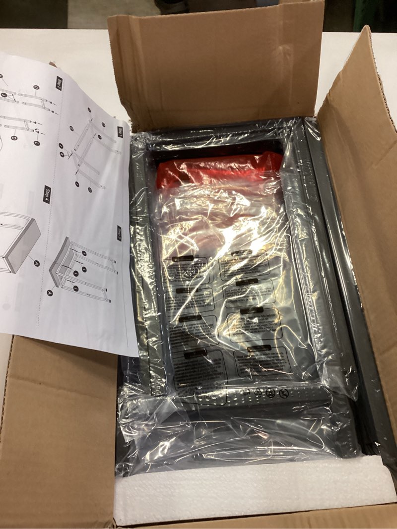 Condition photo showing Good Condition for SLEEPING LAMB Narrow Small Side Table for Small Space, 2 Tier Sofa Skinny End Table for Living Room, Bedroom Beside Slim Nightstand, Rustic Black Black 1