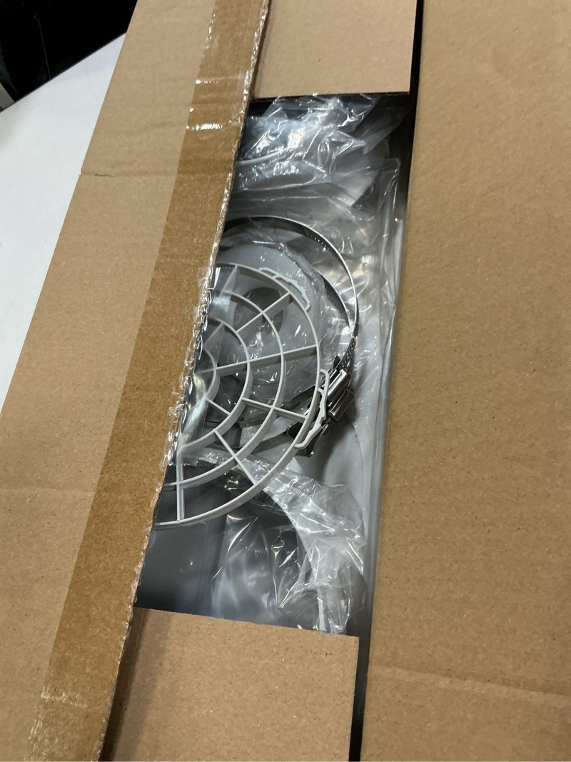 Condition photo showing Good Condition for BEWAVE Dryer Vent Window Kit, Window Vent Kit Fit with 4” Ducting Dryer Vent Hose & 5.9” AC Hose for Sliding Window, Adjustable Vent Kit for Inline Duct Fans, Air Conditioner, Dryer, Grow Tents Dryer Vent Kit with 4 Plates