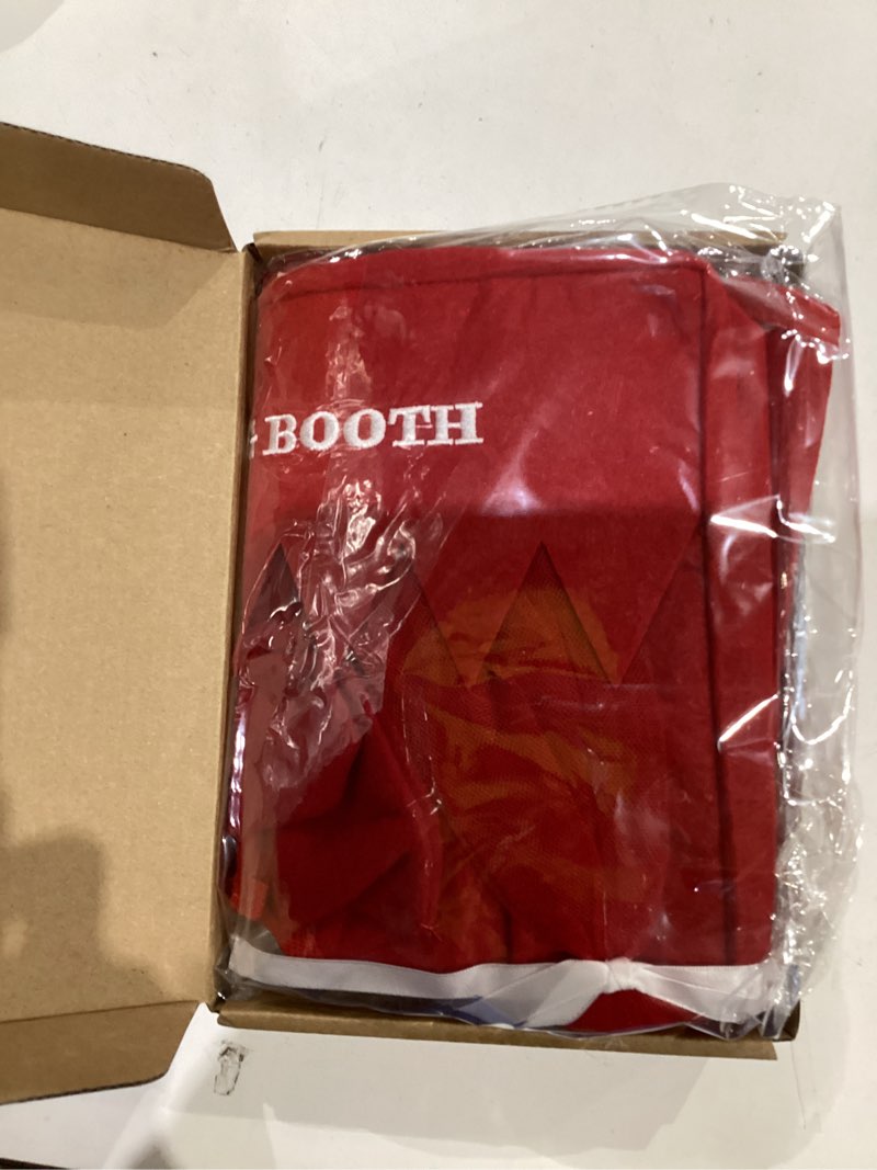 Condition photo showing As Is for valentine dog costume kissing booth headpiece for dog and cats cute pup kissing booth pet headwear costume gift for holiday birthday party(red,l/xl) red l/xl