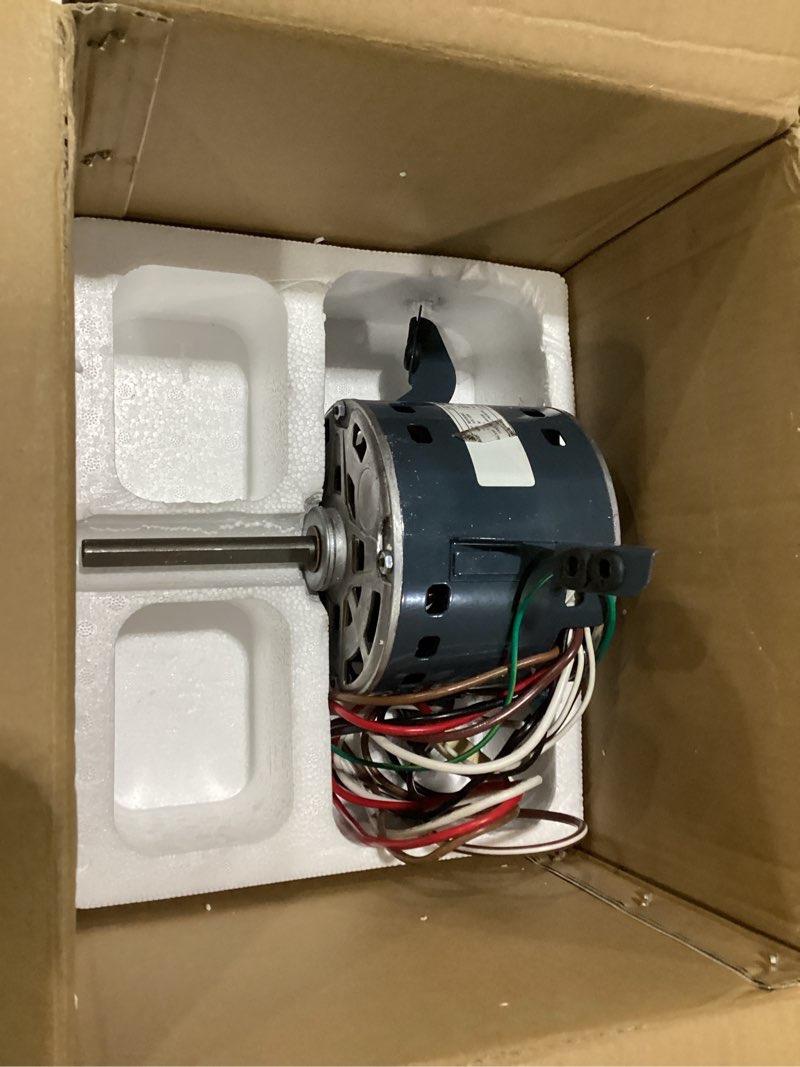 Condition photo showing As Is for 5kcp39ggp993as 1/3hp 208-230v 1075rpm blower motor replaces ge genteq 5kcp39ggy923s 3s009 compatible with goodman furnace bt1340027 11091205 b13400312 dayton 6dln0 us motors k55hxrcl-1854