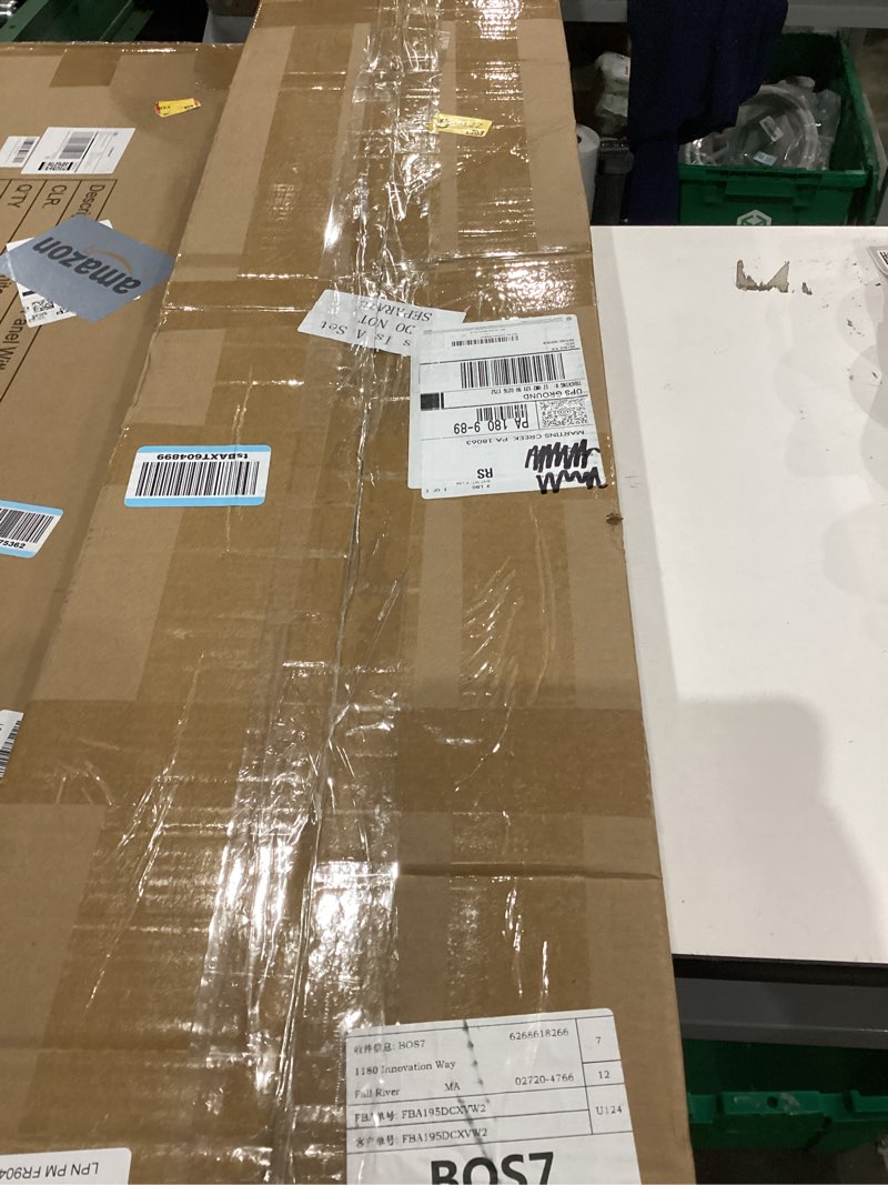 Condition photo showing New/Like New for 4 Pcs 48 Inch Fluorescent Light Fixture Covers Replacement Wrap Around Light Cover 4ft Two Bulb Replacement Lens Transparent Square Lenses for 4ft LED Ceiling, Home Kitchen Room