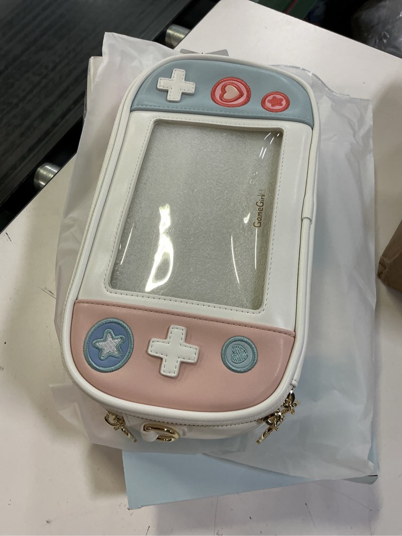 Condition photo showing Good Condition for geekshare switch case compatible with switch/switch oled - travel crossbody switch carrying case with adjustable shoulder strap for switch console joy-con & accessories