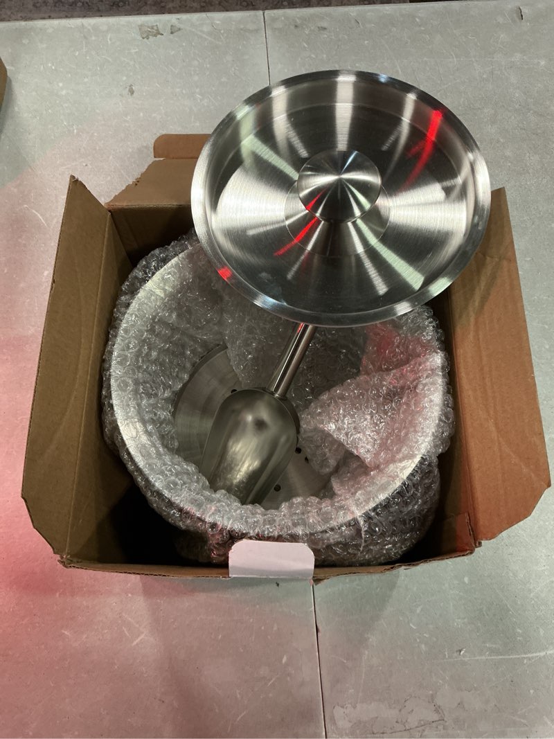 Condition photo showing New/Like New for 3l black double wall insulated stainless steel ice bucket with scoop for cocktail bar,metal ice bucket for freezer with lid for parties.ice container to keep ice colder,bar cart accessories