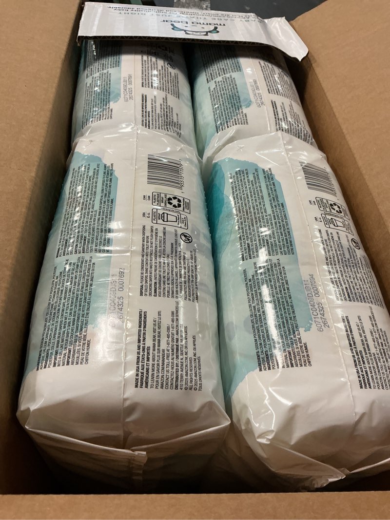 Condition photo showing New/Like New for amazon brand - mama bear gentle touch diapers, size 5, 132 count (4 packs of 33) size 5 (132 count)